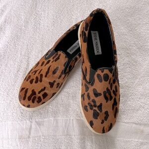 🌟NWOB🌟Steve Madden•Leopard•Pony•Slip on Sneakers•Sz 8🌟